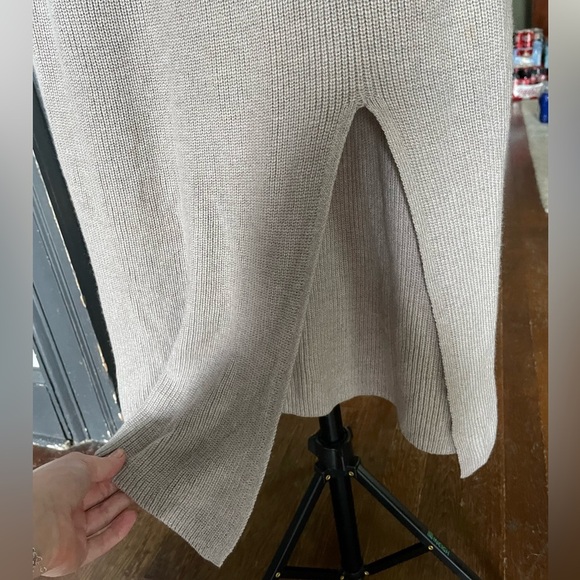 Abercrombie and Fitch Fall Knit Dress-Beige-XLP - Picture 3 of 7
